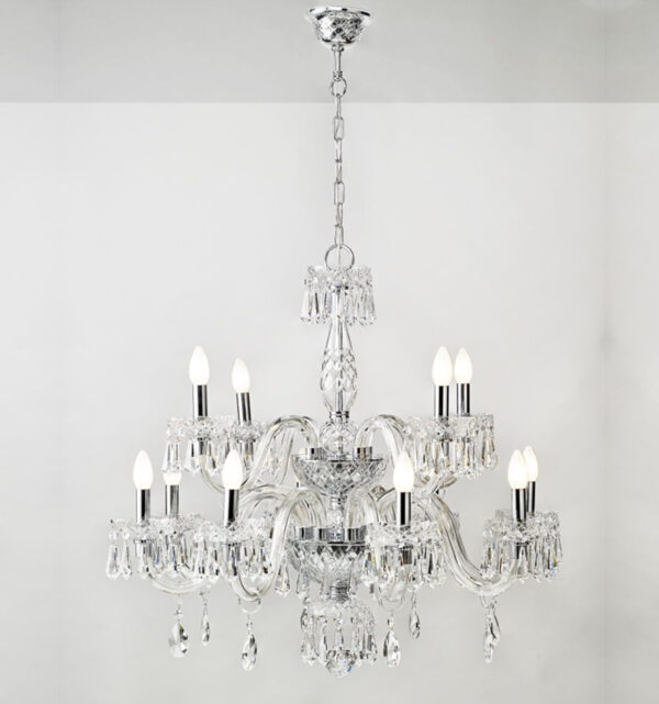 Chandelier With 2 Levels And 12 Arms