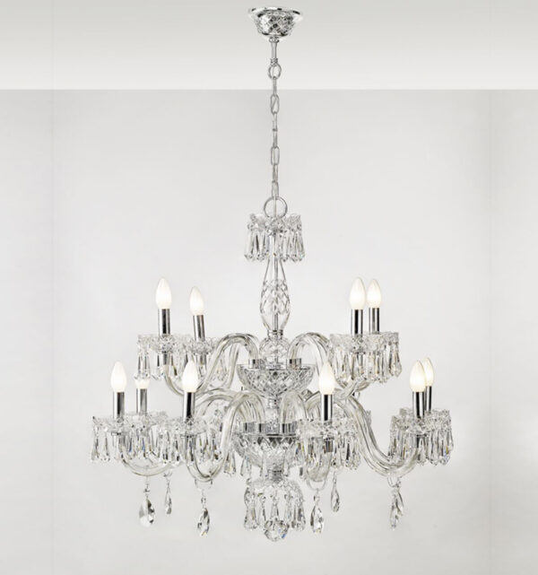 Chandelier With 2 Levels And 9 Arms