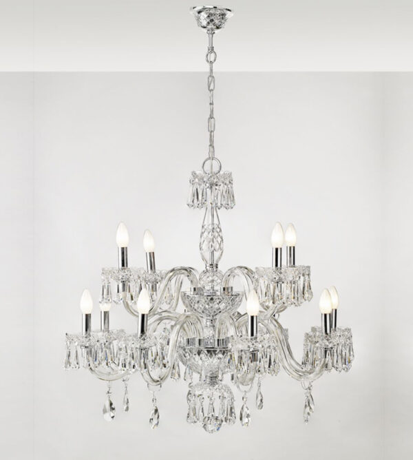 Chandelier With 2 Levels And 9 Arms