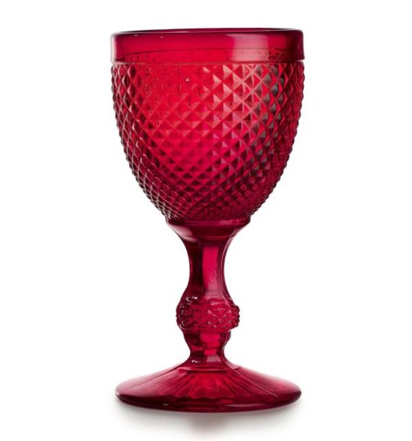 Set with 4 Water Goblets Red