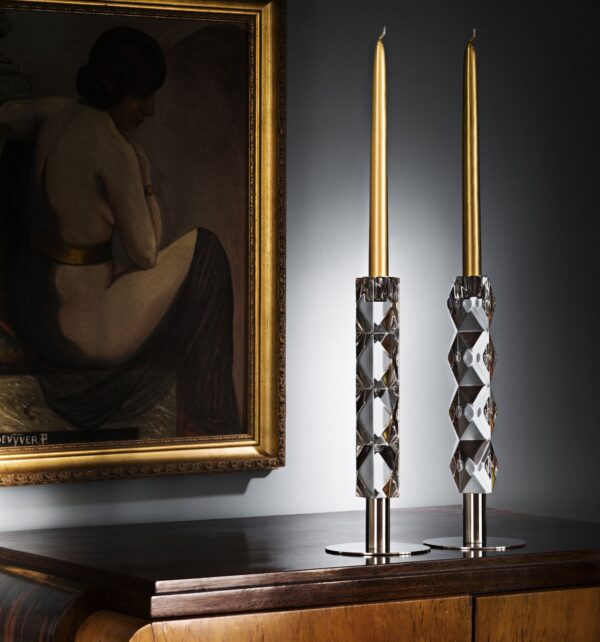 Candlestick with Metal Foot