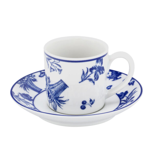 Set of 4 Coffee Cup & Saucer