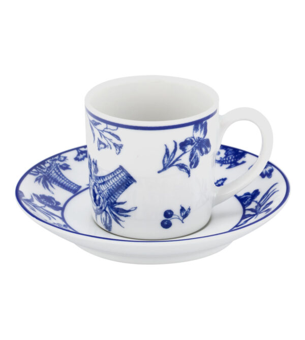 Set of 4 Coffee Cup & Saucer
