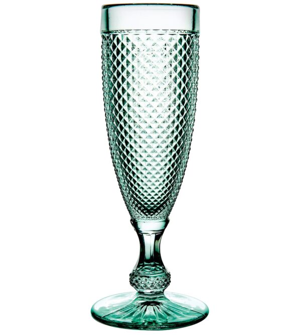 Set with 4 Flutes Mint Green