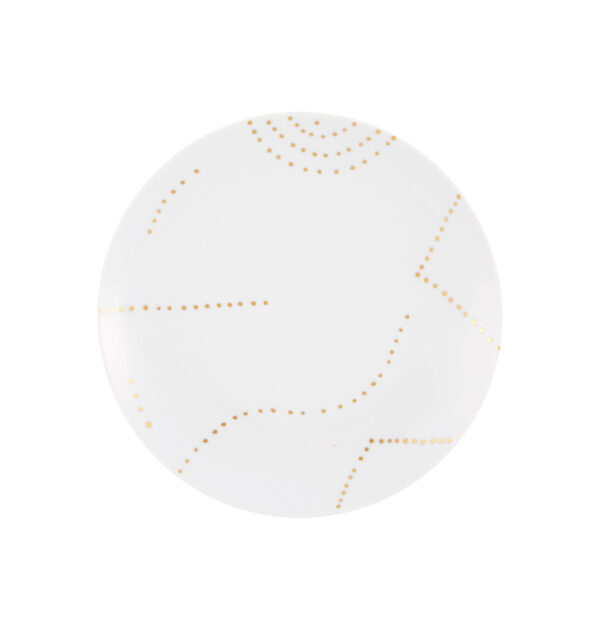 Dessert Plate Gold Dots