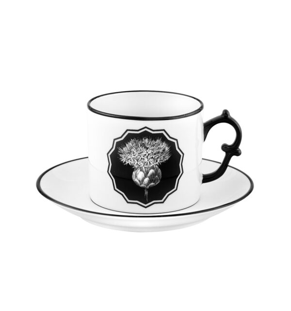 Tea cup and saucer White