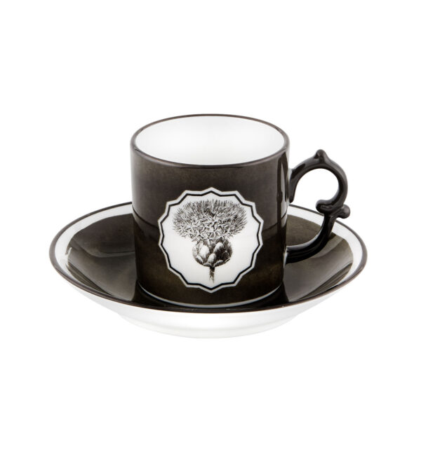 Coffee cup and saucer Black