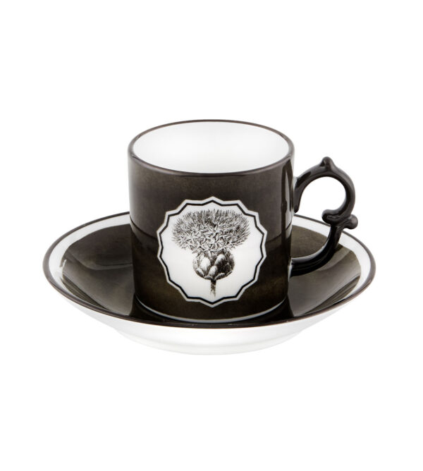 Coffee cup and saucer Black
