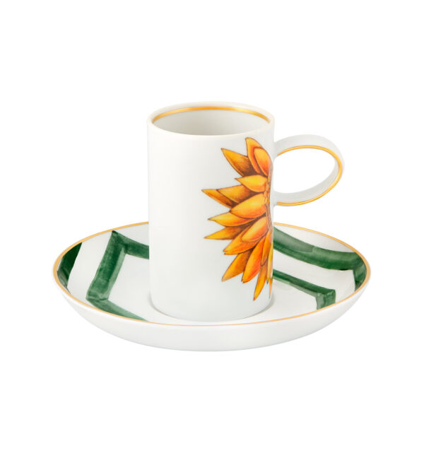 Set 2 Coffee Cup and Saucer