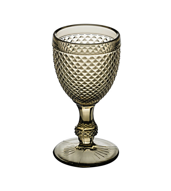 Set with 4 White Wine Goblets Brown