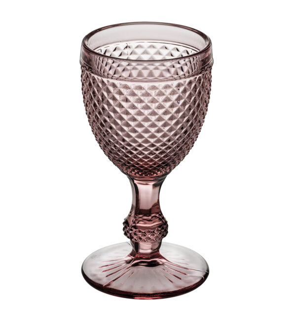 Set with 4 White Wine Goblets Pink