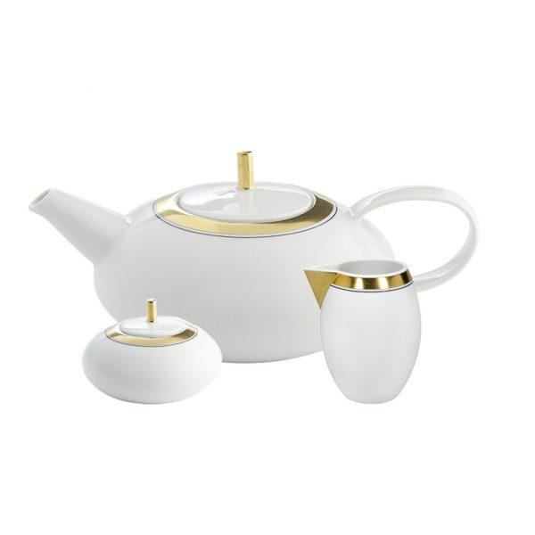 Domo Gold Tea Set 3 Piece